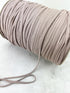 Beige Knit Trim Spaghetti Straps Hollow Tube Tubular Trim 1/4 inch width x 10 yards ATN01187